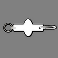 Key Clip W/ Key Ring & 1"x2" Oval Key Tag